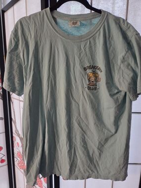 Comfy Breakfast Club Graphic T-Shirt Light Blue